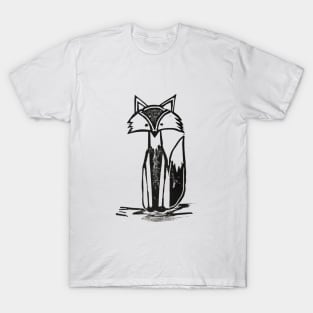 Clever Fox Linoprint T-Shirt